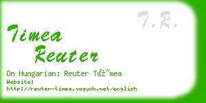 timea reuter business card